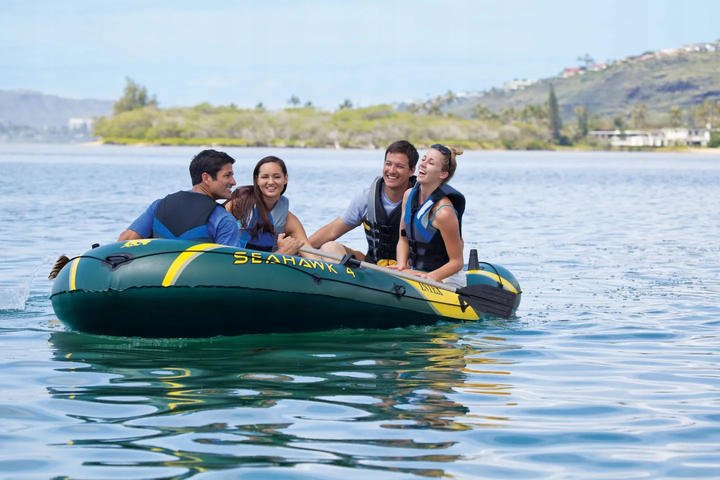 Човен надувний Intex Seahawk 4 351 x 145 x 48 см, зелений - изображение 4