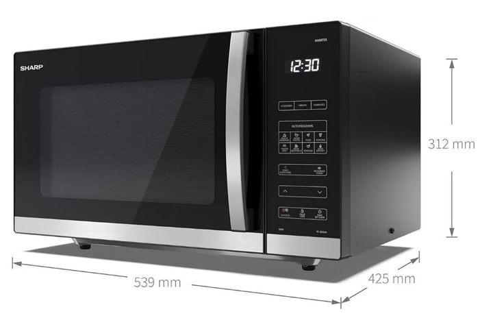 Мікрохвильова піч SHARP QS302AEB 900 W - Уценка - изображение 3