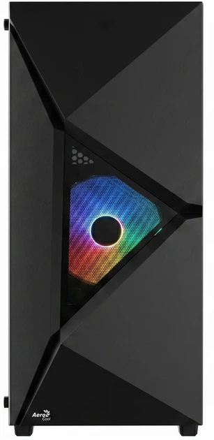 Корпус Aerocool Player-G-BK-v1 / Miditower / ATX / Glass / 2x120mm FRGB / Black - зображення 2