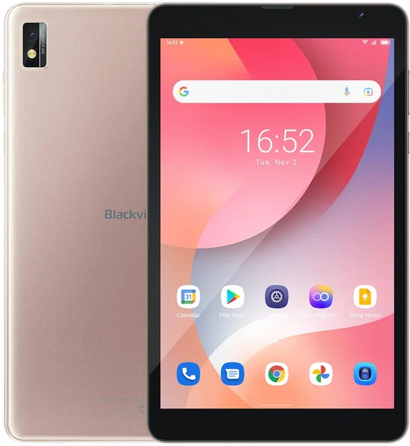 Планшет 8" Blackview Tab 6s 2/32GB 4G 2-SIM 4 ядра Android 12 5580 mAh Peach Gold - Фото 1 Планшет 8" Blackview Tab 6s 2/32GB 4G 2-SIM 4 ядра Android 12 5580 mAh Peach Gold - изображение 1