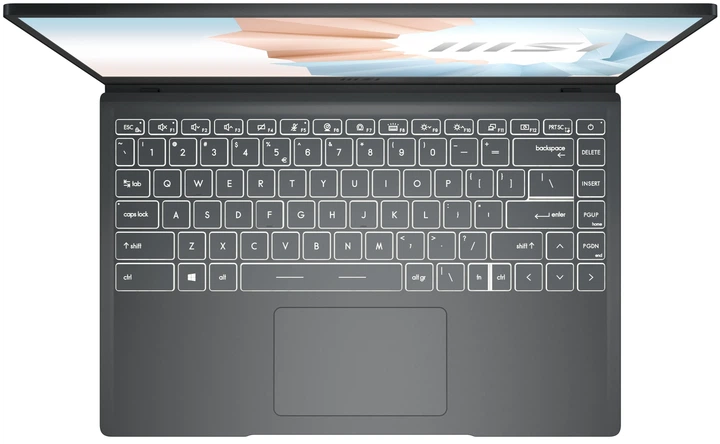 Ноутбук 14" MSI Modern 14 (B11MOL-433XIT) Intel Core i3-1115G4 RAM 8GB SSD 256GB Windows 11 Алюмінієвий корпус (UKR) - зображення 2