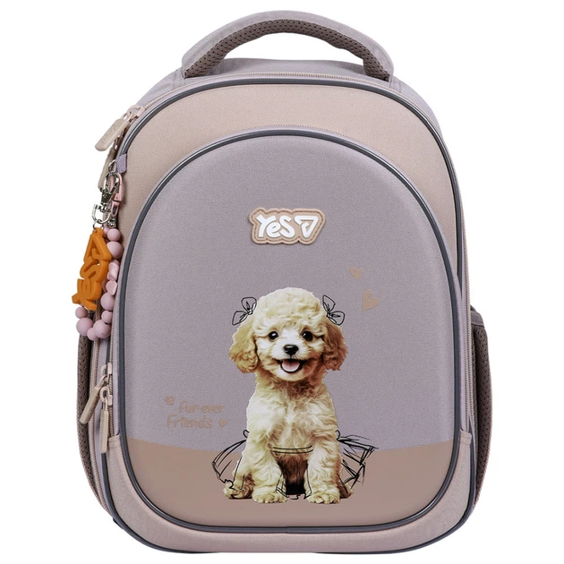 Рюкзак полукаркасный Yes My Puppy 37x27x13 см 13 л бежевый (550232) - изображение 2