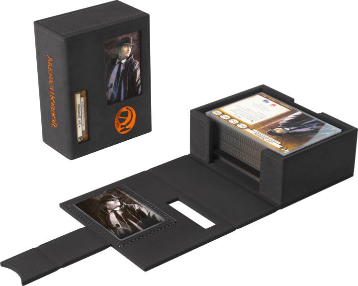 Коробка для карт Gamegenic Arkham Horror - Investigator Deck Tome - Seeker Чорно-помаранчева (4251715421314) - зображення 10