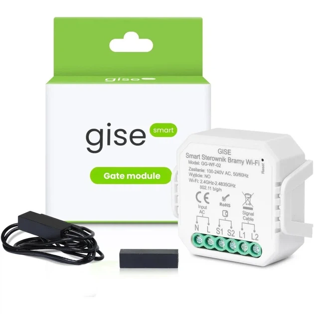 Modul do sterowania bramą Gise WiFi z czujnikiem otwarcia GG-WF-02 (5908231259769) - obraz 3