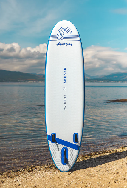 Надувна SUP-дошка Seeker 10'8" (330x86x15 см) з підвищеною вантажопідйомністю + повний комплект - зображення 11