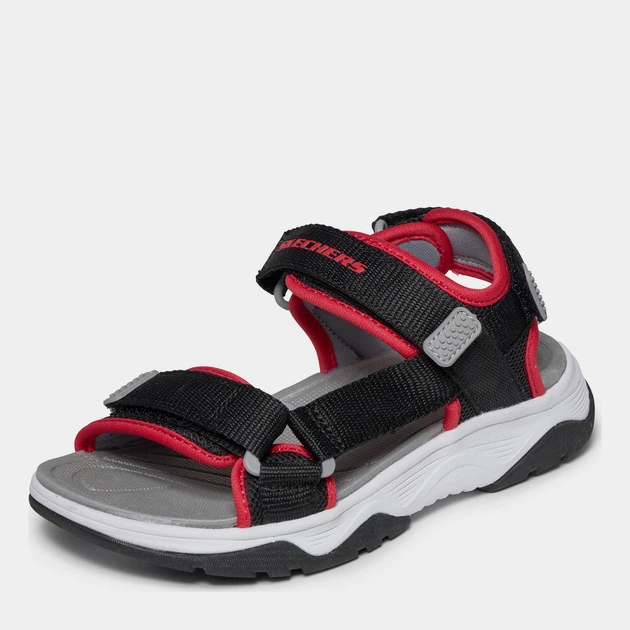 Детские спортивные сандалии для мальчика Skechers 407013L BKRD 33.5 Красный/Черный (199252410658) - изображение 2