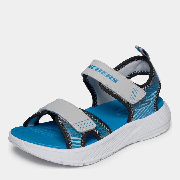 Детские спортивные сандалии для мальчика Skechers 407034L GYBL 27.5 Серые (199252383921) - изображение 2