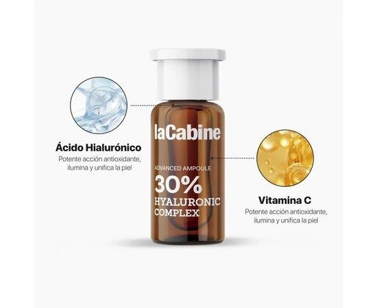 Высококонцентрированная увлажняющая сыворотка Hyaluronic 30% Complex Advanced Ampoule LaCabine 2 мл - изображение 3