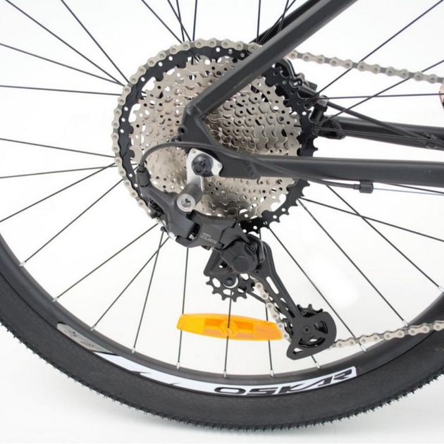 Велосипед Oskar 29" PHANTOM чорний матовий на гидравлике Shimano - изображение 5