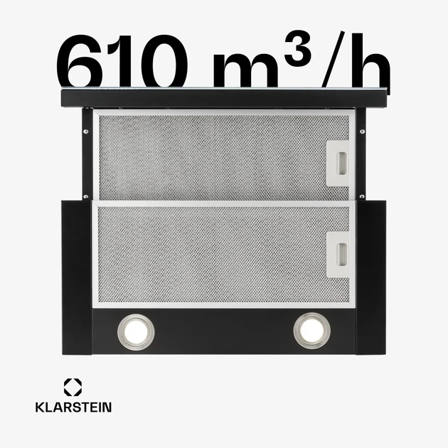 Вбудована витяжка Klarstein Vinea 60 см 610 м³/год (10031681) - изображение 4