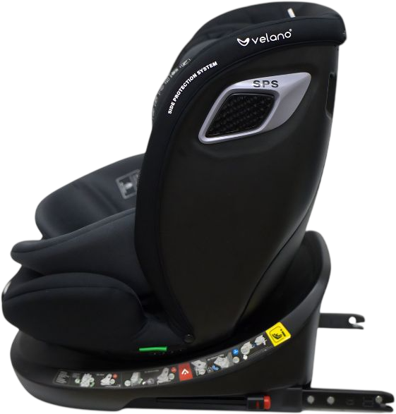 Автокресло Velano Vento 360° i-Size 40–150 см ISOFIX + опорная нога grey (4820296760428) - Фото 3 Автокресло Velano Vento 360° i-Size 40–150 см ISOFIX + опорная нога grey (4820296760428) - изображение 3