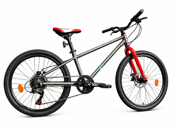 Велосипед горный 24" Crosser Super Light рама 11", 6 скоростей Shimano, алюминий, дисковые тормоза Серый - изображение 2