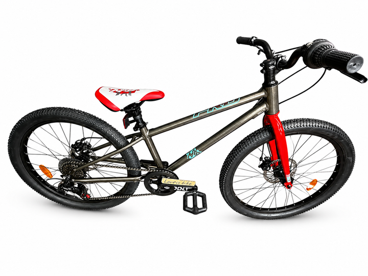 Велосипед горный 24" Crosser Super Light рама 11", 6 скоростей Shimano, алюминий, дисковые тормоза Серый - изображение 8