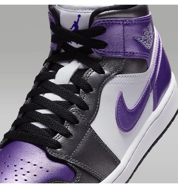 Кроссовки женские Jordan 1 Mid Se Violet/White 39 HJ5911-105 - изображение 7