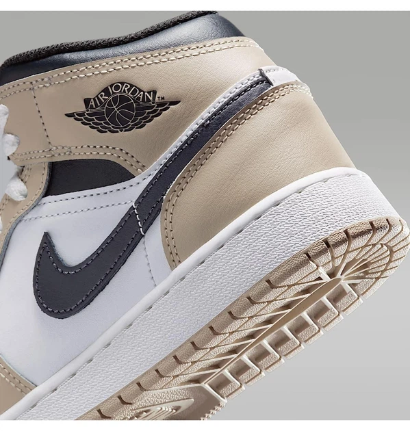 Кроссовки детские Jordan 1 Mid Beige/White 38.5 DQ8423-153 - Фото 8 Кроссовки детские Jordan 1 Mid Beige/White 38.5 DQ8423-153 - изображение 8