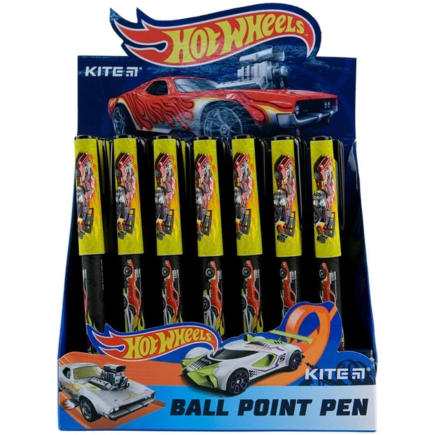 Ручка кулькова Kite Hot Wheels HW22-412, синя - изображение 3