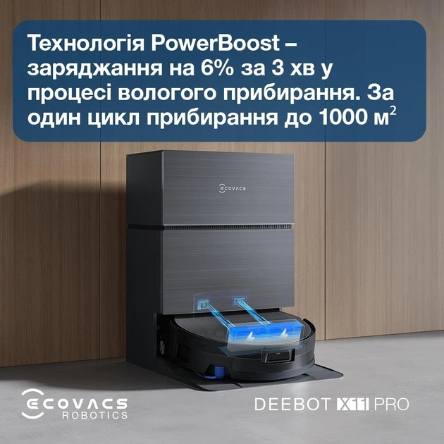 HOSONO VIDEO HOUSE フーディ ブラック　Sサイズ Робот-пилосос Ecovacs Deebot X11 Pro Omni (DEX99-1 Black) – фото