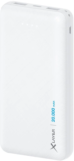 Powerbank XLayer Powerbank Micro 20000 mAh White (4260458922316) - obraz 2