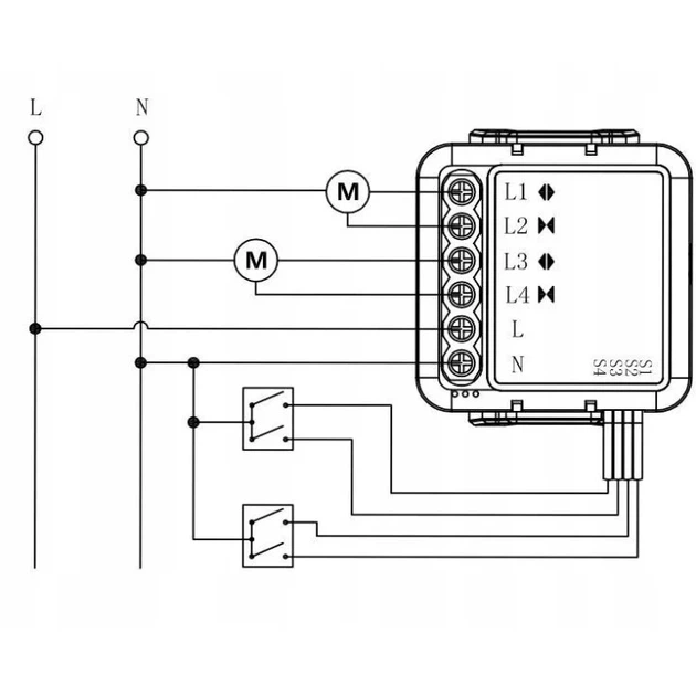 Mini sterownik na 2 rolety OXT Moduł WiFi Tuya T228 (5904496824469) - obraz 3