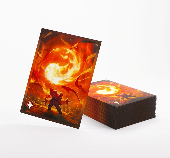 Протектори для карт Gamegenic Magic the Gathering - Secrets of Strixhaven - Mountain - Premium Art 105 шт. (4251715423325) - зображення 3