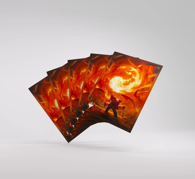 Протектори для карт Gamegenic Magic the Gathering - Secrets of Strixhaven - Mountain - Premium Art 105 шт. (4251715423325) - зображення 4