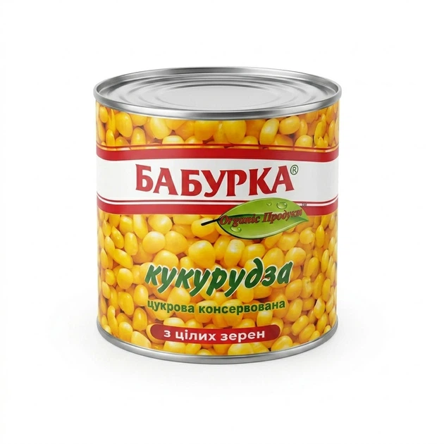 Кукуруза сахарная Бабурка 420г ж/б ключ - Фото 2 Кукуруза сахарная Бабурка 420г ж/б ключ - изображение 2