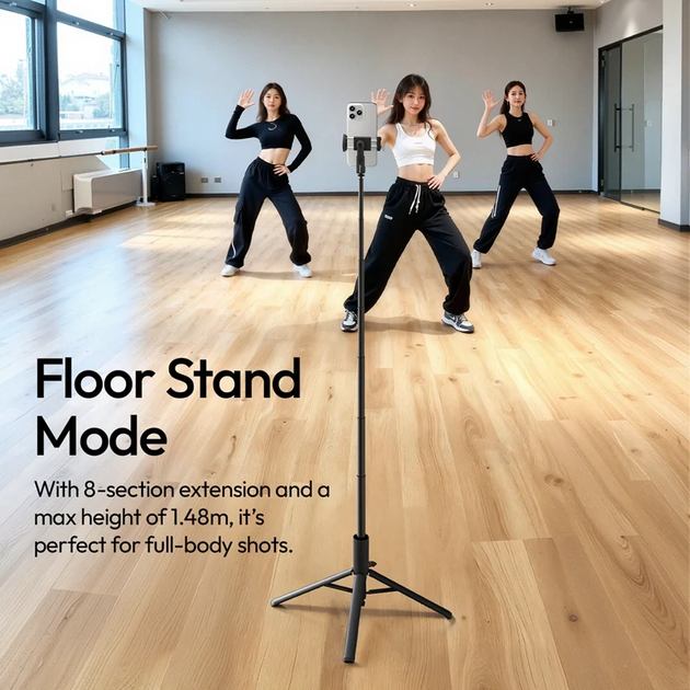 Селфи-монопод трипод Ulanzi Ulanzi MT86 Automatic Phone Tripod Clamp 153см Black (S023) - изображение 9