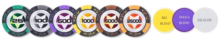 Zestaw do pokera 500 Quint Prestige Wysokie nominały (8716096019605) - obraz 2