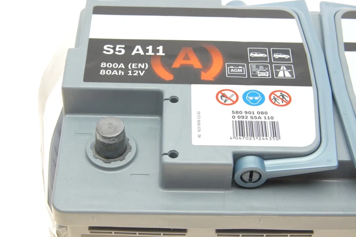 Акумулятор BOSCH 0092S5A110 Skoda Superb; Audi A8, TT; Mercedes E-Class, C-Class, CLA-Class, A-Class; Ford Transit; Volvo V40, XC70; Hyundai IX35; Chevrolet Cruze; Dodge Challenger ; Volkswagen Amarok; BMW 3 Series 371102S720, 1201091, 1201040 - изображение 9