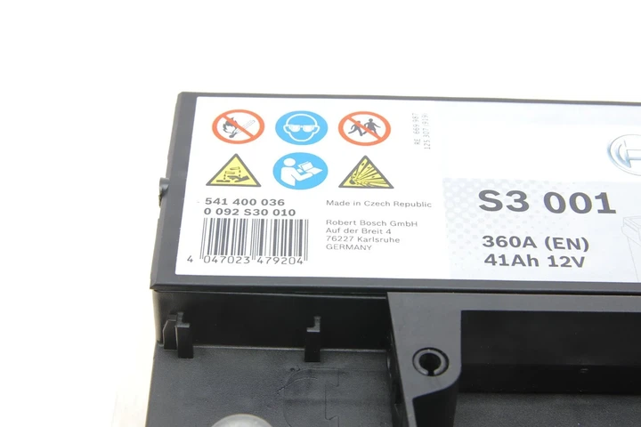 Акумулятор BOSCH 0092S30010 Opel CORSA, Astra, Zafira, Vectra, Kadett, Ascona, Omega; Renault Twingo, Clio; Seat Ibiza; Audi 80, 100; Ford KA, Fiesta, Mondeo 3361083E20000, 000915105AA, 19001888 - изображение 6
