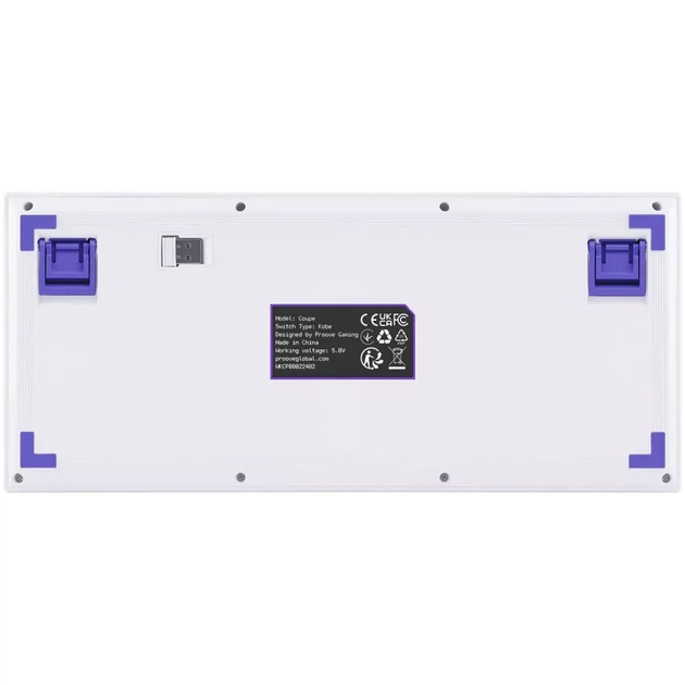 Бездротова клавіатура Proove Gaming Coupe (Ukraine Layout) white/purple - зображення 4