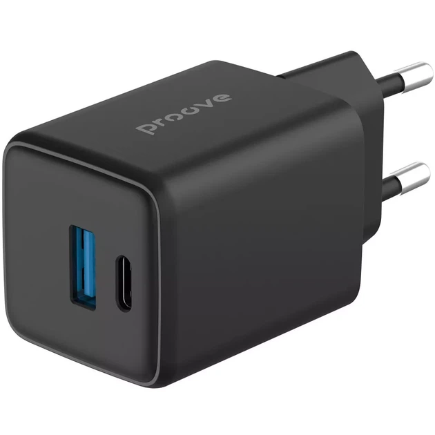 МЗП Proove Pocket GaN Plus 25W (Type-C + USB) black - зображення 2