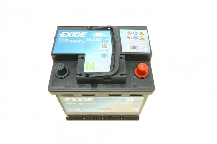 Акумулятор EXIDE EL550 Volkswagen Caddy, Polo; Renault Kangoo, Logan, Clio, Megane; Seat Ibiza; Hyundai Elantra, Accent; Peugeot 607, 207; Fiat Panda; Toyota Corolla, Auris; Mitsubishi Colt 3361085L01 - зображення 7