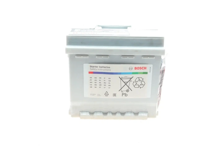 Акумулятор BOSCH 0092S50020 Seat Cordoba; Renault Clio; Skoda Roomster; Citroen Berlingo, C-Elysee; Hyundai I20, Creta; Peugeot 206; Volkswagen Jetta; Fiat 500; Toyota Corolla, Yaris, C-HR; KIA Ceed; Dacia Logan 000915105DC, 7711238596, 7N0915105 - изображение 2