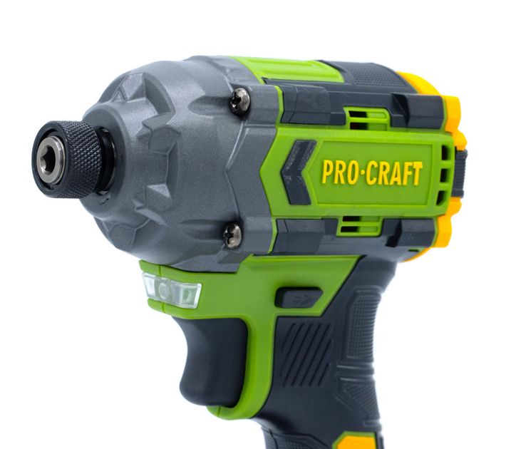 Набір акумуляторного шуруповерта безщіткового та гвинтоверта ударного Procraft 2 АКБ 20В дриль шуруповерт із залізним патроном імпакт на акумуляторі 280 Нм в кейсі - Фото 10 Набір акумуляторного шуруповерта безщіткового та гвинтоверта ударного Procraft 2 АКБ 20В дриль шуруповерт із залізним патроном імпакт на акумуляторі 280 Нм в кейсі - зображення 10