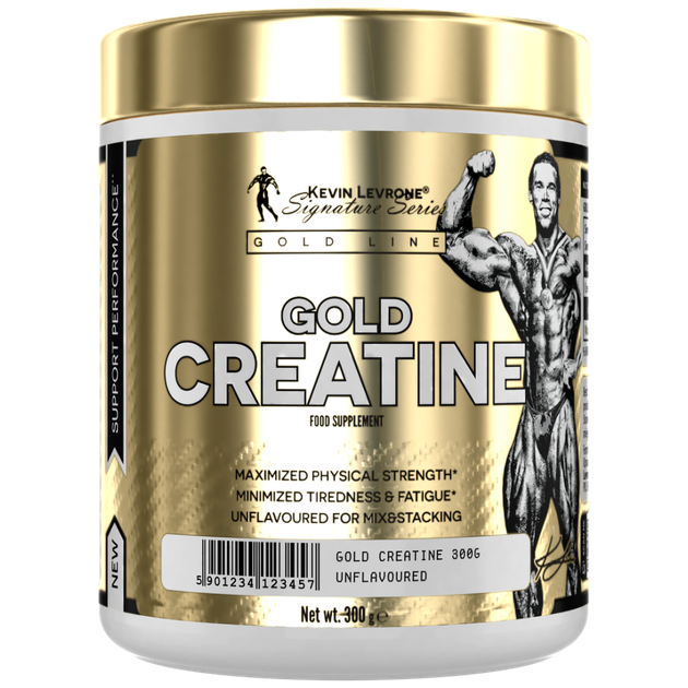 Kevin Levrone Gold Line Gold Creatine 300 g Чистий, без смаку - Фото 1 Kevin Levrone Gold Line Gold Creatine 300 g Чистий, без смаку - изображение 1