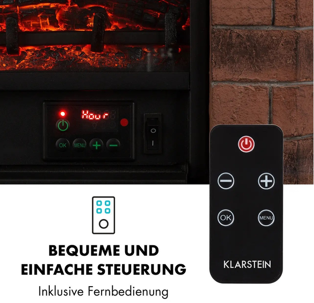 Електричний камін KLARSTEIN Villach 1800 Вт 10032595 (my-5027) - изображение 2