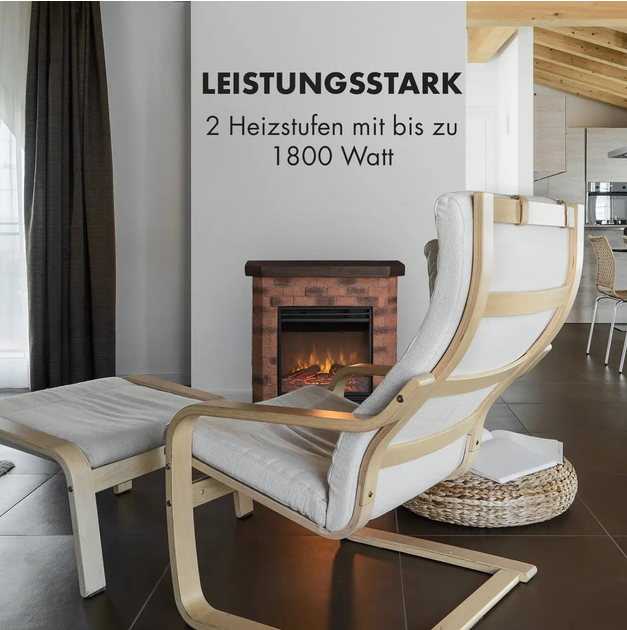 Електричний камін KLARSTEIN Villach 1800 Вт 10032595 (my-5027) - изображение 4