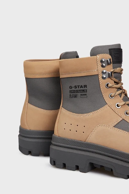 Чоловічі бежеві нубукові черевики Arron Lace Mid M G-Star RAW 42 D25773,01 - изображение 2