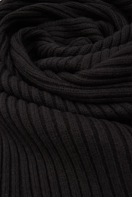 Чоловічий чорний шарф COTTON BLEND LOGO SCARF Gant OS 9910048 - изображение 3