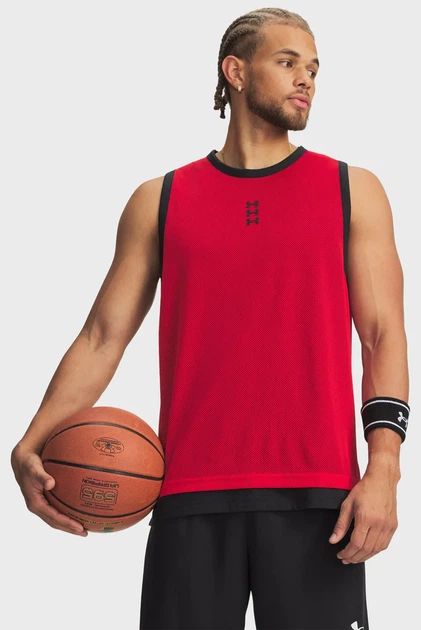 Чоловіча червона майка UA Hoops 695 Tank Under Armour SM 6012824-600 - Фото 1 Чоловіча червона майка UA Hoops 695 Tank Under Armour SM 6012824-600 - изображение 1