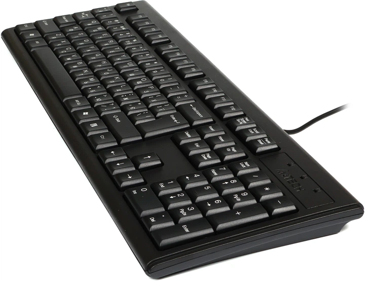 Клавіатура A4Tech KR-83 PS/2 Black, мембранна, 104 клавіші, провідна, чорний - зображення 2