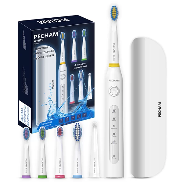 Электрическая зубная щетка PECHAM White Travel PC-081 (5629-43232) - изображение 2