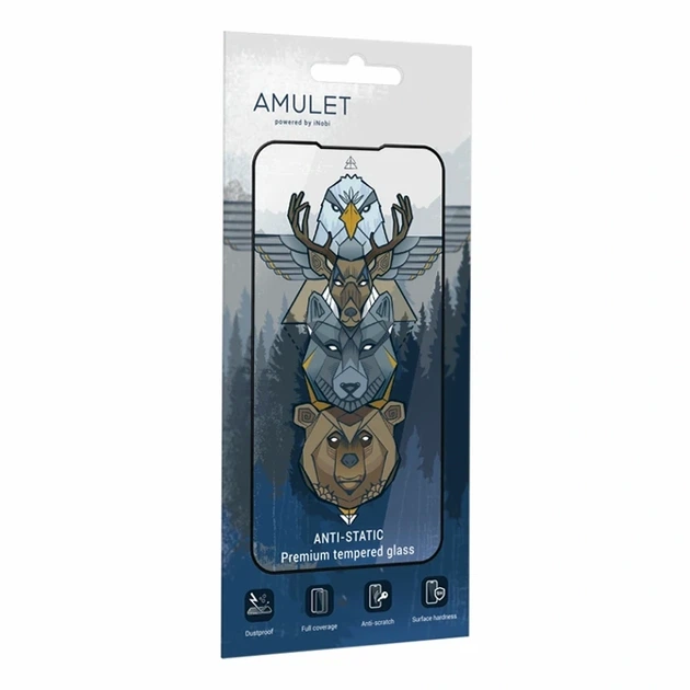 Защитное стекло AMULET 2.5D HD Antistatic черное 0.33мм для iPhone 7 Plus 8 Plus - Фото 2 Защитное стекло AMULET 2.5D HD Antistatic черное 0.33мм для iPhone 7 Plus 8 Plus - изображение 2