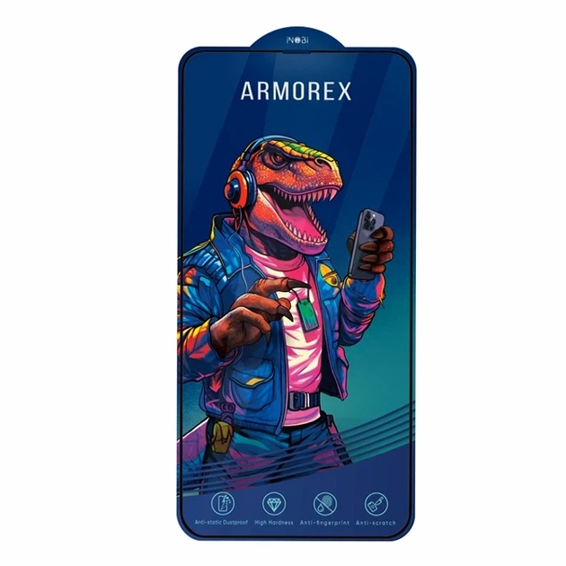 Защитное стекло ARMOREX 5D High-Alum AntiDust черный для iPhone 13 Pro Max iPhone 14 Plus 0.33мм закаленное стекло - Фото 1 Защитное стекло ARMOREX 5D High-Alum AntiDust черный для iPhone 13 Pro Max iPhone 14 Plus 0.33мм закаленное стекло - изображение 1