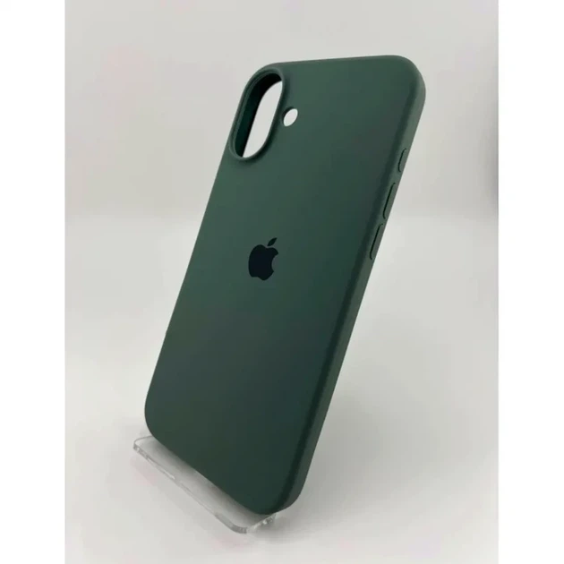 Силіконовий чохол Full Cover для iPhone 17 захист камери зелений Pine Green - зображення 5