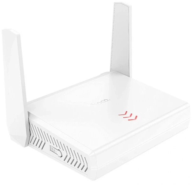 Адаптер WiFi роутер Hoco HI36 3000 Mbps 2.4 GHz білий для дому та офісу з антеною 5dBi - Фото 7 Адаптер WiFi роутер Hoco HI36 3000 Mbps 2.4 GHz білий для дому та офісу з антеною 5dBi - зображення 7