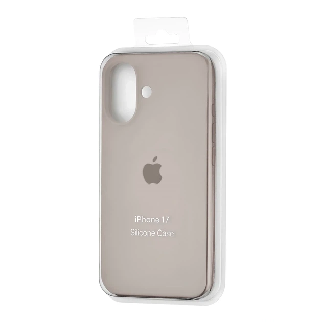 Чохол силіконовий Silicone Case Full Cover для iPhone 17 захист камери колір камінь - зображення 2