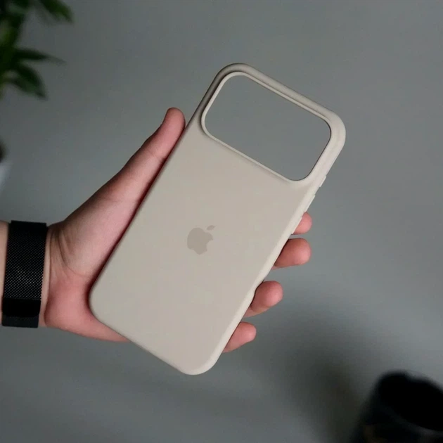 Чохол силіконовий Silicone Case Full Cover для iPhone 17 захист камери колір камінь - зображення 6