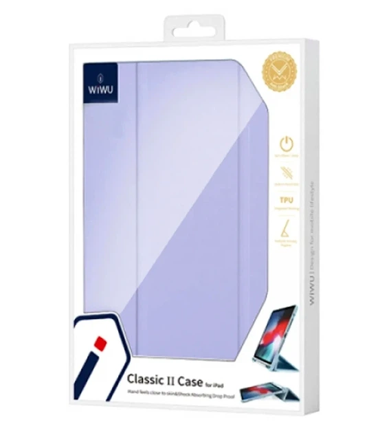 Чехол-книжка WIWU Classic II Case силиконовый для iPad Pro 11 2018 2020 2021 2022 iPad Air 10 9 2020 2022 фиолетовый - Фото 2 Чехол-книжка WIWU Classic II Case силиконовый для iPad Pro 11 2018 2020 2021 2022 iPad Air 10 9 2020 2022 фиолетовый - изображение 2